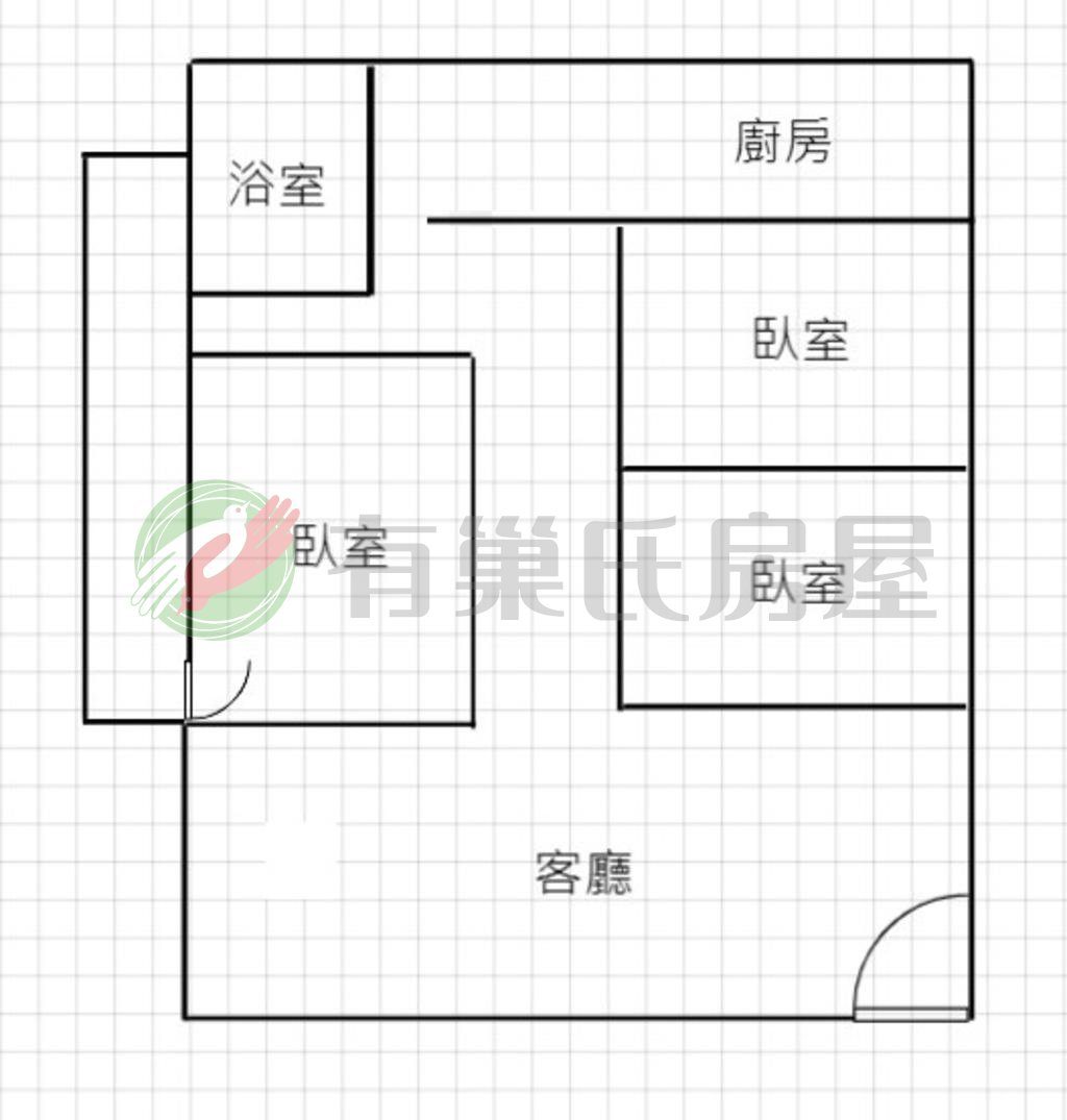 西區大全街靜巷一樓三房近國美館&美術園道