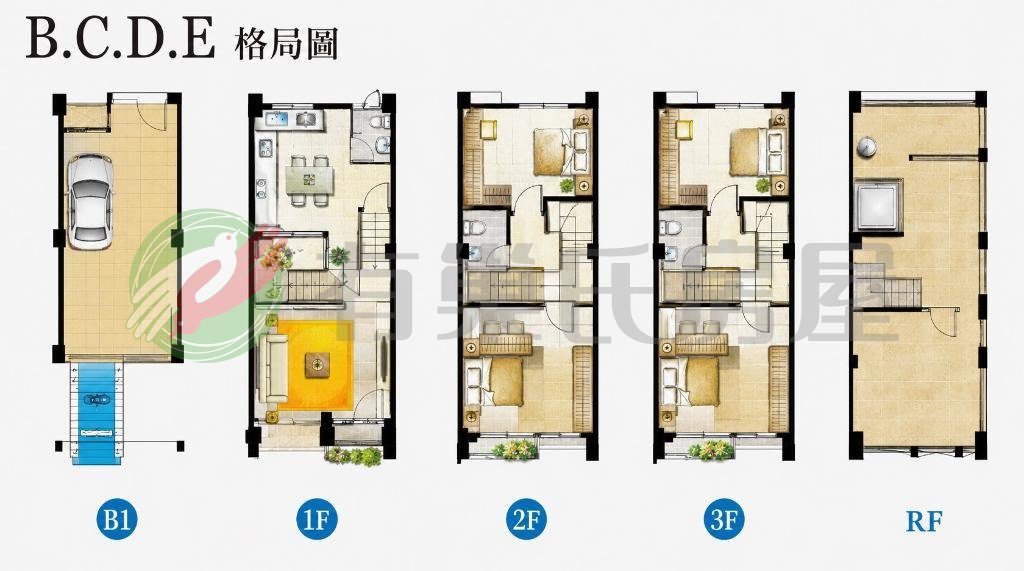 溪湖市中心「佑彰富域」臨路黃金三角窗|電梯店墅B