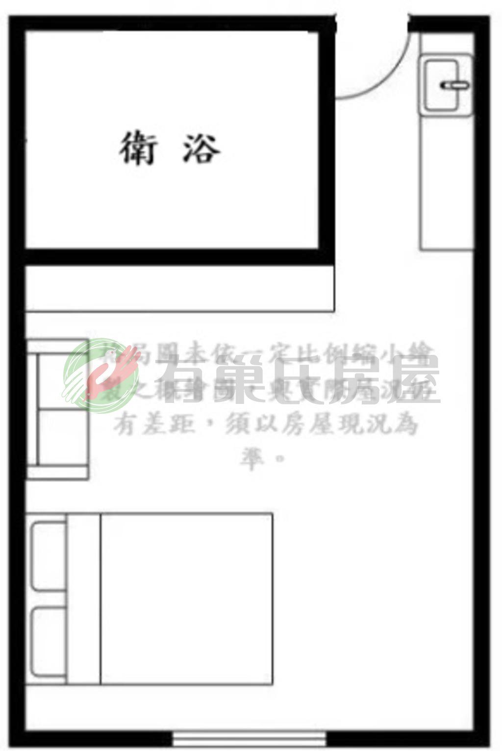 北區篤行路全新整理精美三樓公寓大套房B