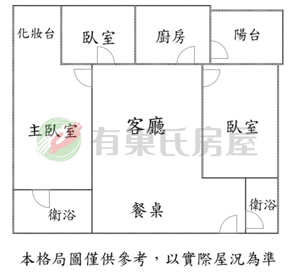 幸福成全社區三房唯一裝潢戶