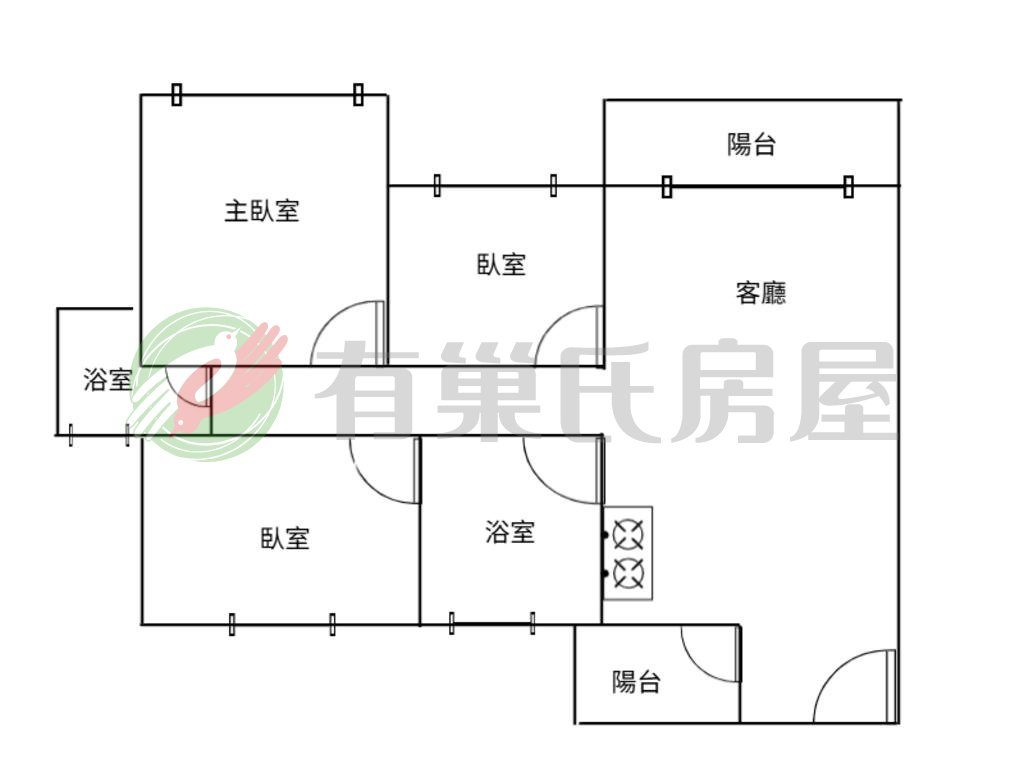 北屯廍子公園旁四月泊樂三房平車裝潢戶