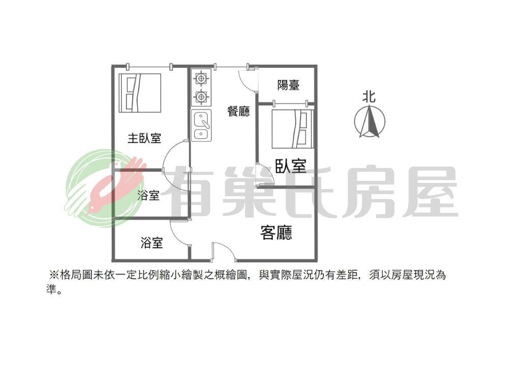 全新未住北屯佳昂太和3雙衛景觀宅兩房平車