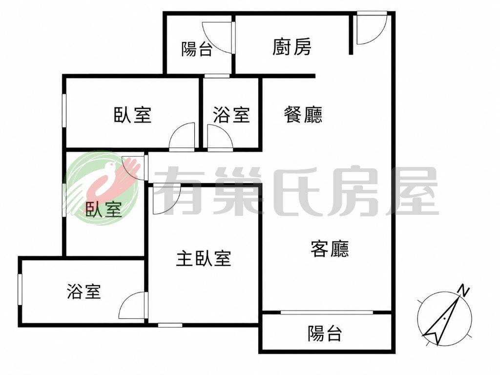豐原亨都仰森｜雙衛開窗＋柱邊平車｜國道旁絲滑回家