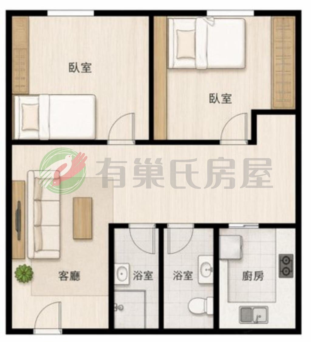 北區｜亞洲商業大樓｜親親戲院｜機能非常好｜兩房