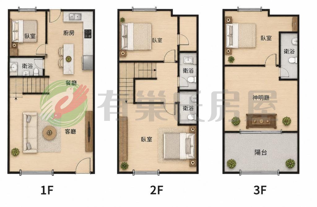 近74烏日vs彰化市最便宜*孝親房透天別墅-A1